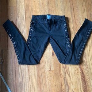 NWOT Tripp black jeans with sexy cut out